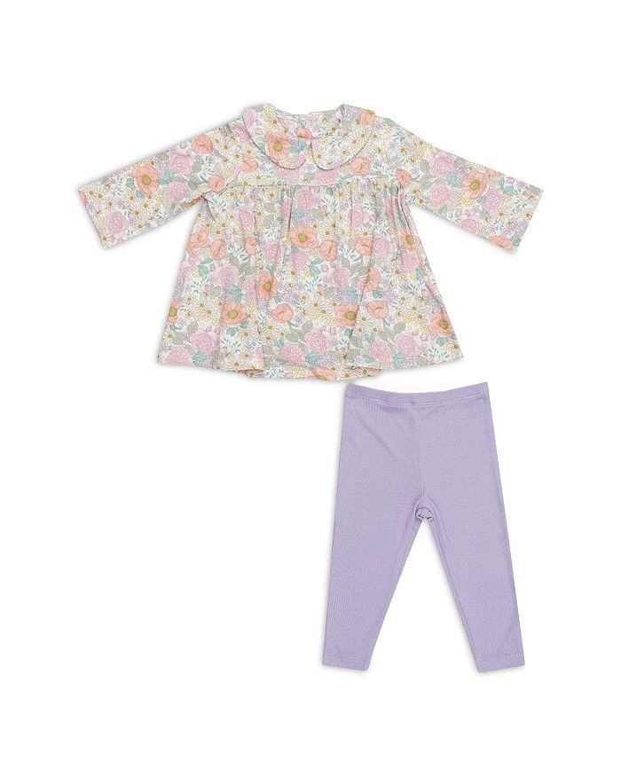 Angel Dear Girls' Peter Pan Collar Dress & Leggings Set - Baby 1