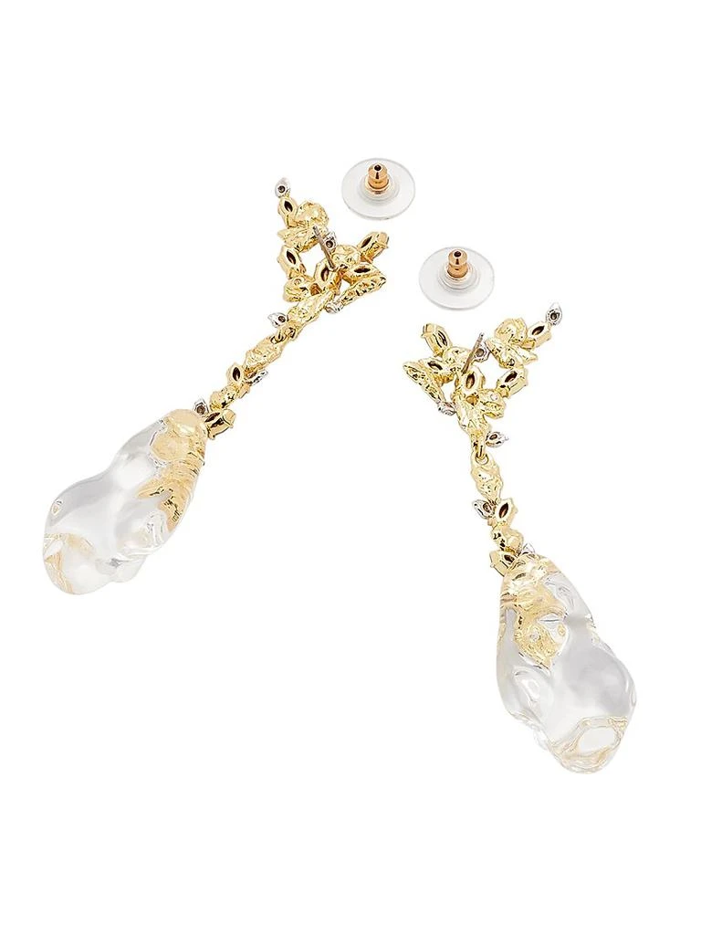 Alexis Bittar Dream Rain Lucite, Crystal 
14K-Gold-Plated Drop Earrings 4