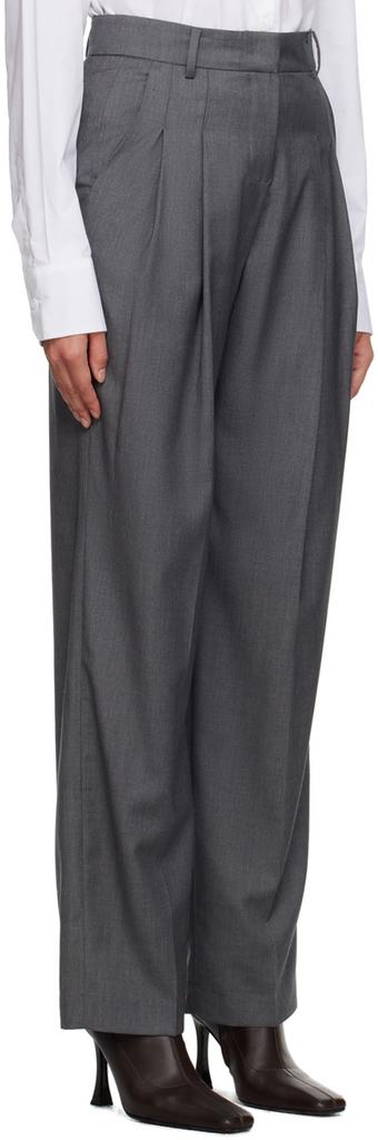 The Frankie Shop Gray Gelso Trousers