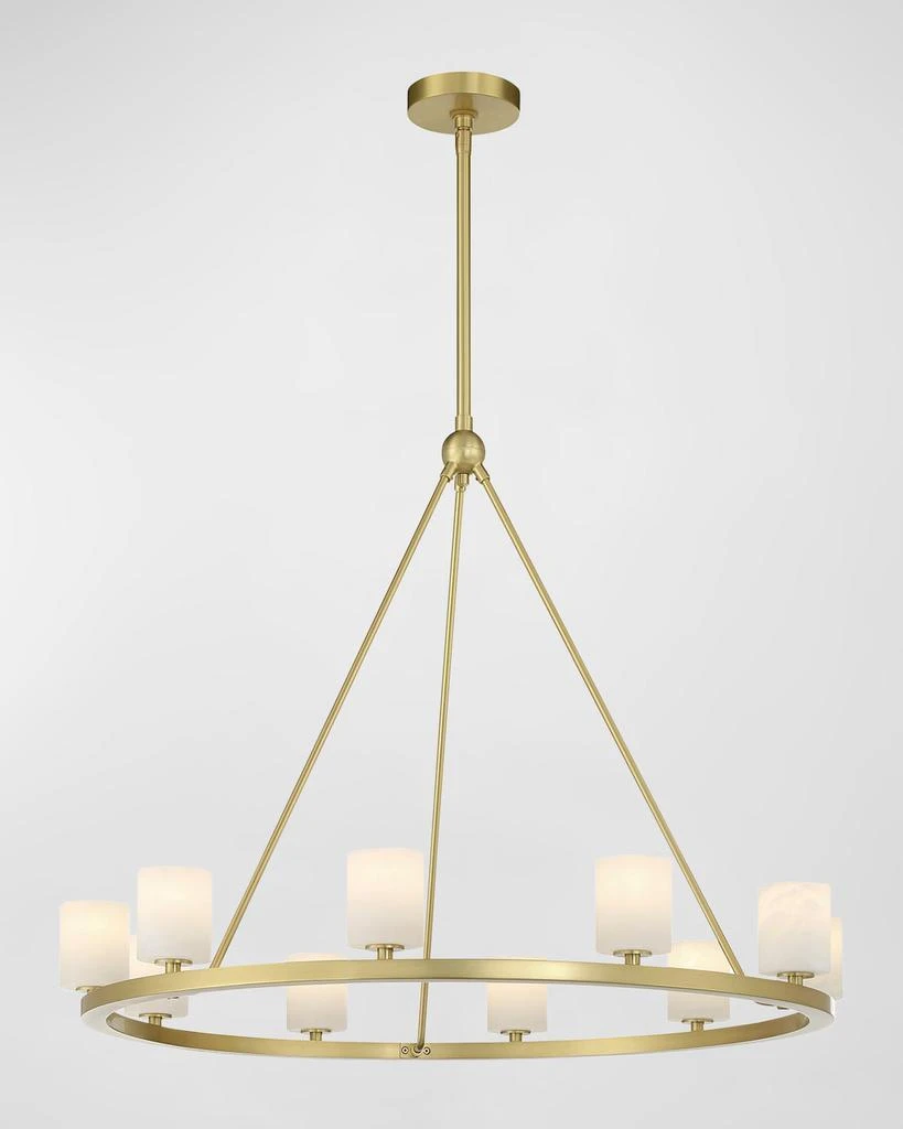 Crystorama Aragon 35" Round 10-Light Chandelier 1