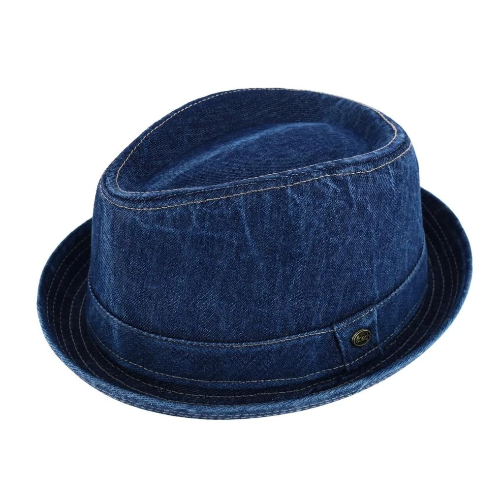 Epoch Hats Company Men's Washed Denim Cotton Fedora Hat 9