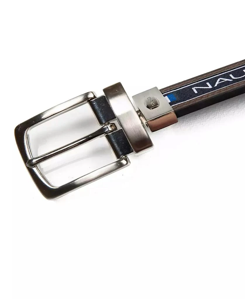 Nautica Men's Reversible Flag Belt 7