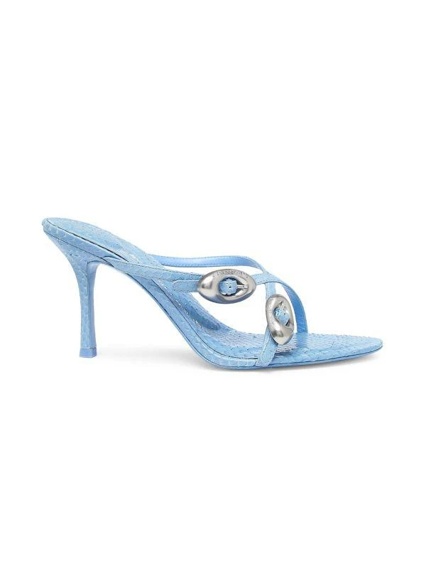 Alexander Wang Dome 85MM Embellished Watersnake Sandals 1