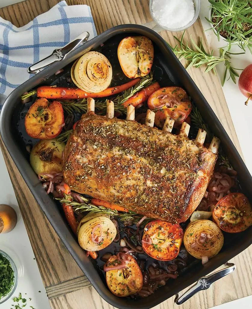 Hestan Provisions Classic Clad Nonstick Large Roaster with Rack 8
