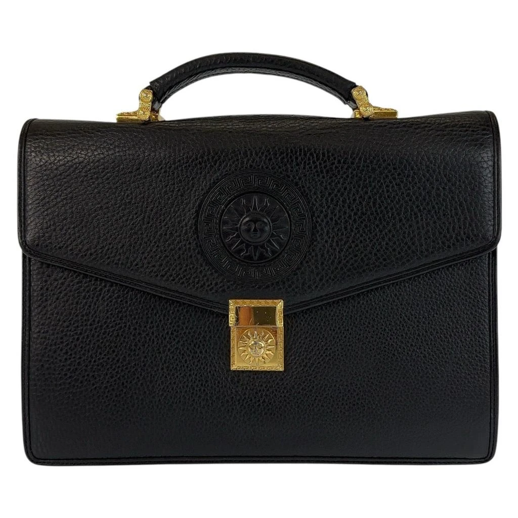 Versace Medusa Leather Business Bag