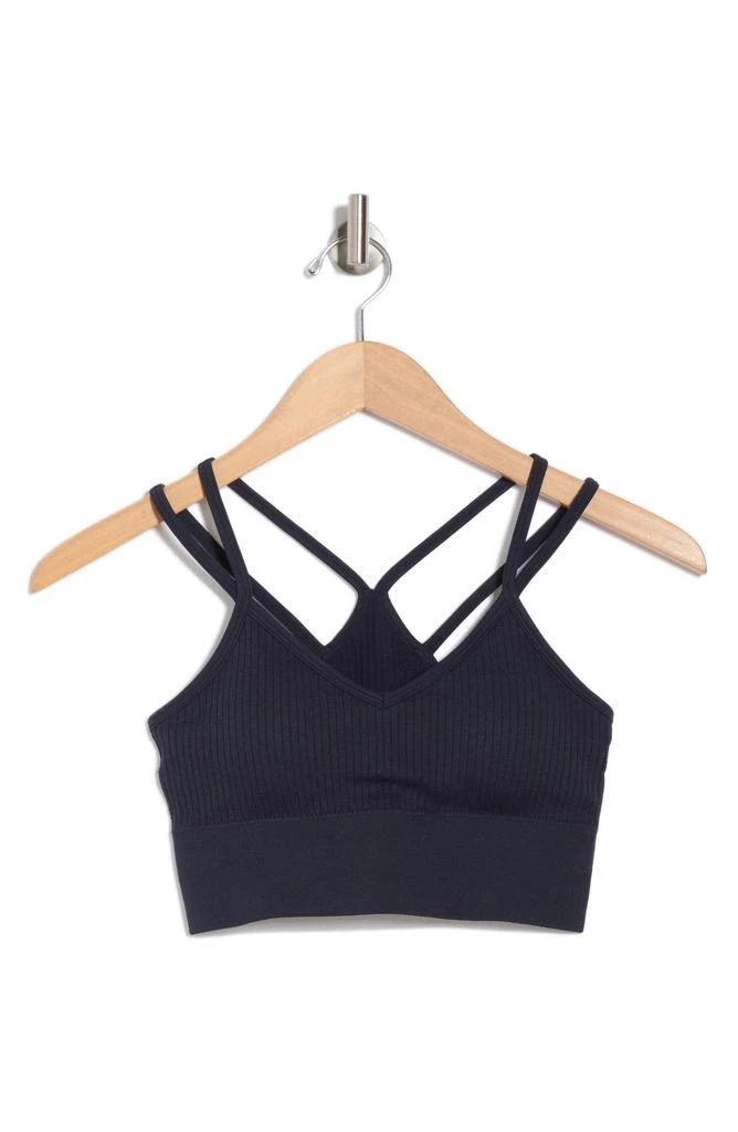 Zella Strappy Racerback Rib Sports Bra 3