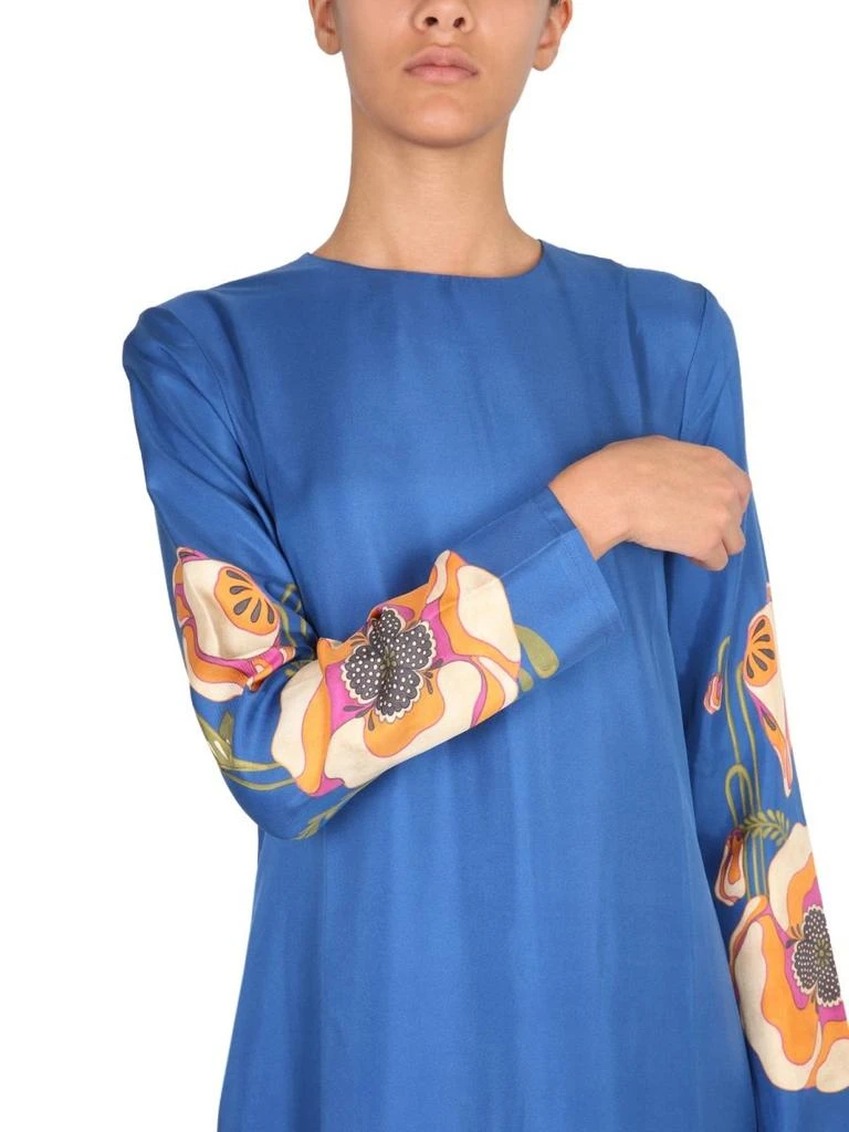 LA DOUBLE J La Doublej Floral Printed Bell Bottom Maxi Dress 4