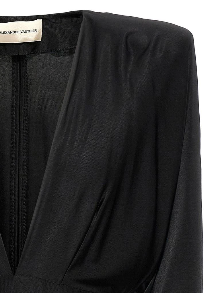 Alexandre Vauthier Alexandre Vauthier V-Neck Jersey Dress 3