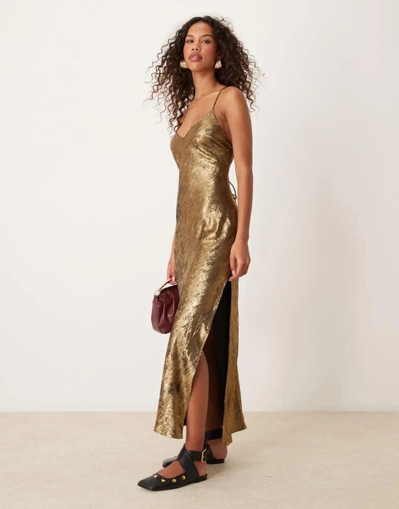 Shop Miss Selfridge foil strappy maxi dress on Sale at BeyondStyle  Get  10% Off Miss Selfridge foil strappy maxi dress with Limited-Time Flash  Deals, Exclusive Discounts, and Special Offers. Enjoy Unbeatable