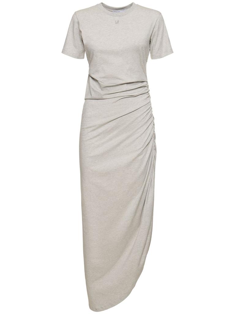 GIUSEPPE DI MORABITO Logo Cotton Jersey Midi Dress