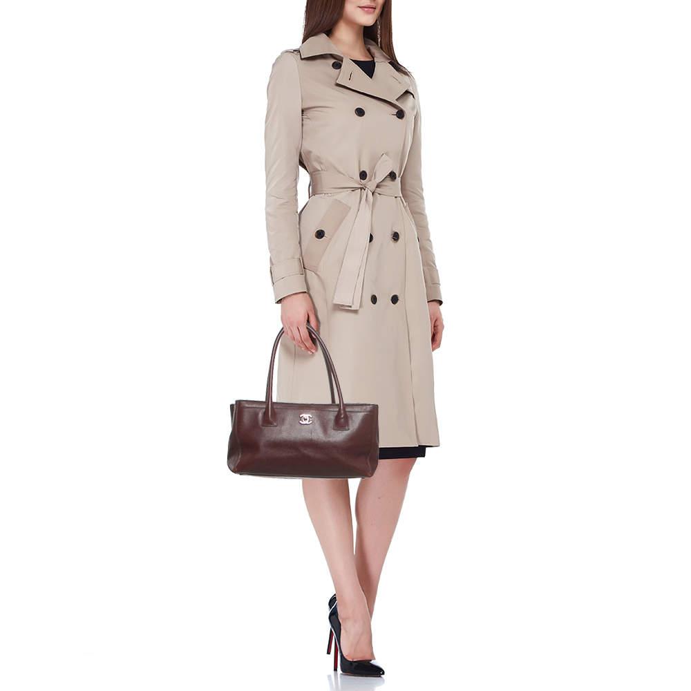 Chanel Chanel Burgundy Leather Small Cerf Shopper Tote