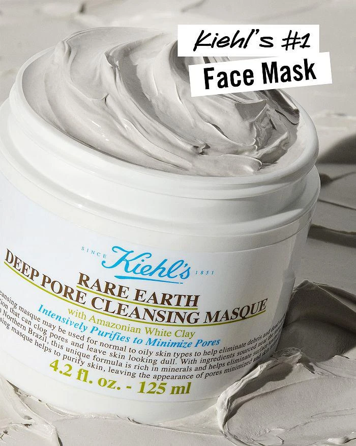 Kiehl's Since 1851 Rare Earth Deep Pore Minimizing Cleansing Clay Mask 4.2 oz. 6