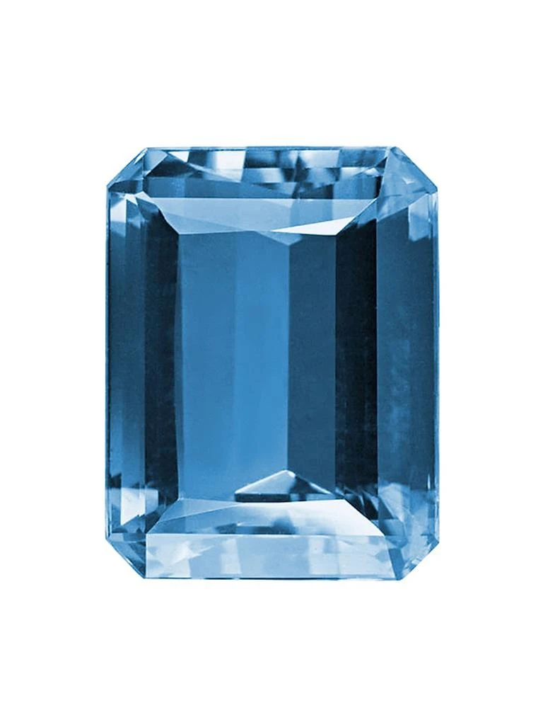 Oradina 14K Yellow Solid Gold, Fresco Baguette Pendant Necklace 2