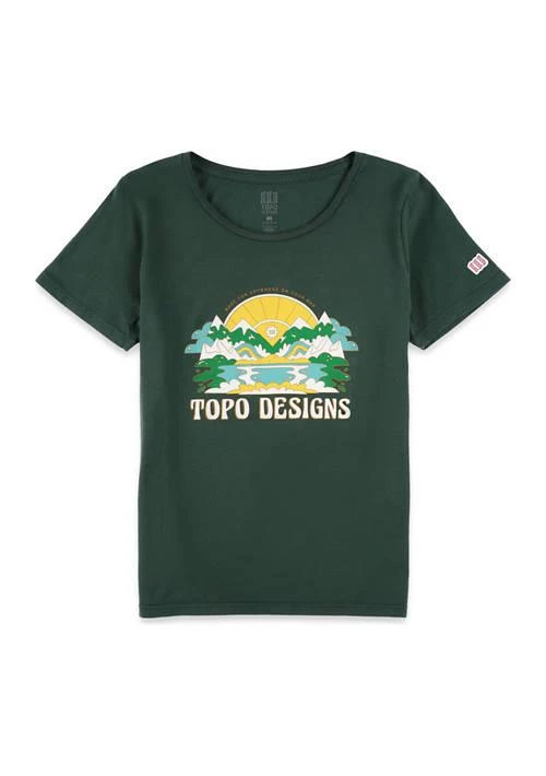 Topo Designs Designs   Peaks Valleys Graphic T Shirt 1