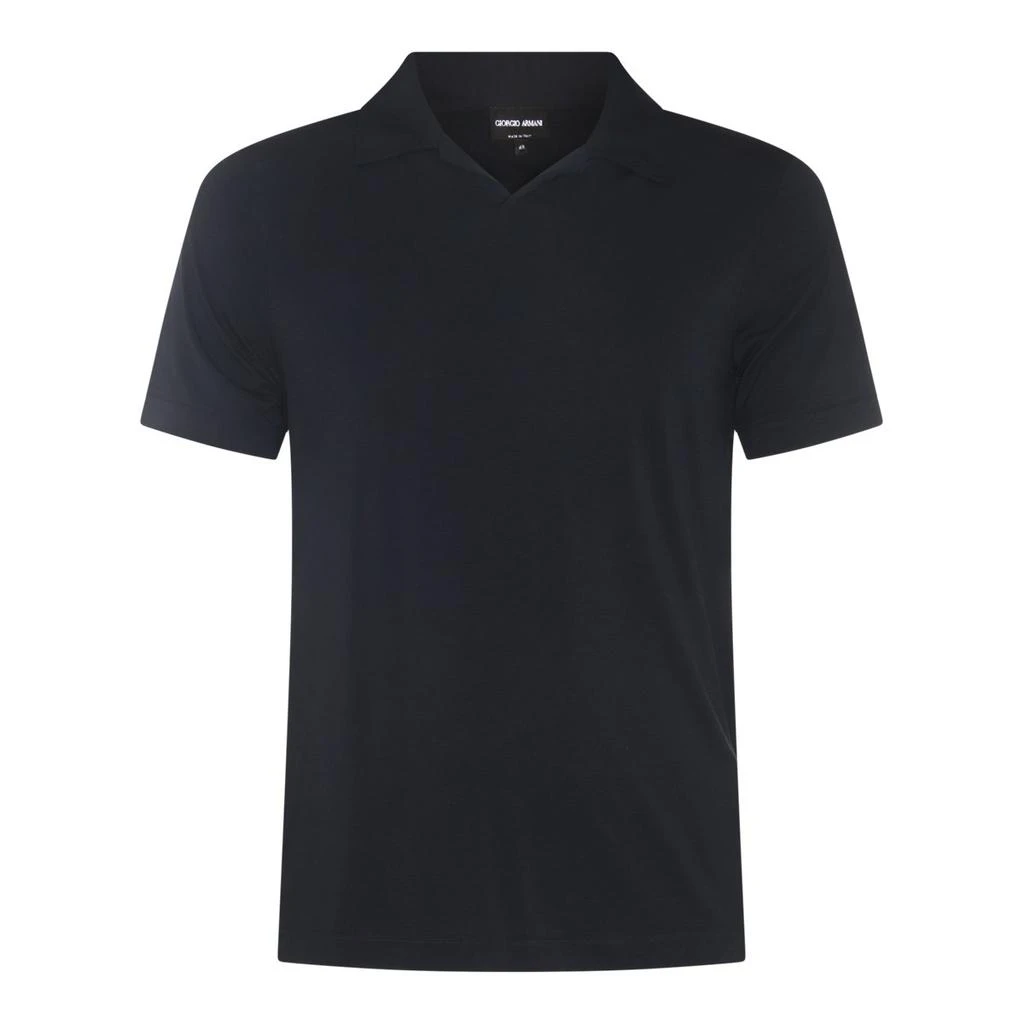 Giorgio Armani Giorgio Armani Stretch Short-Sleeved Jersey Polo Shirt 1