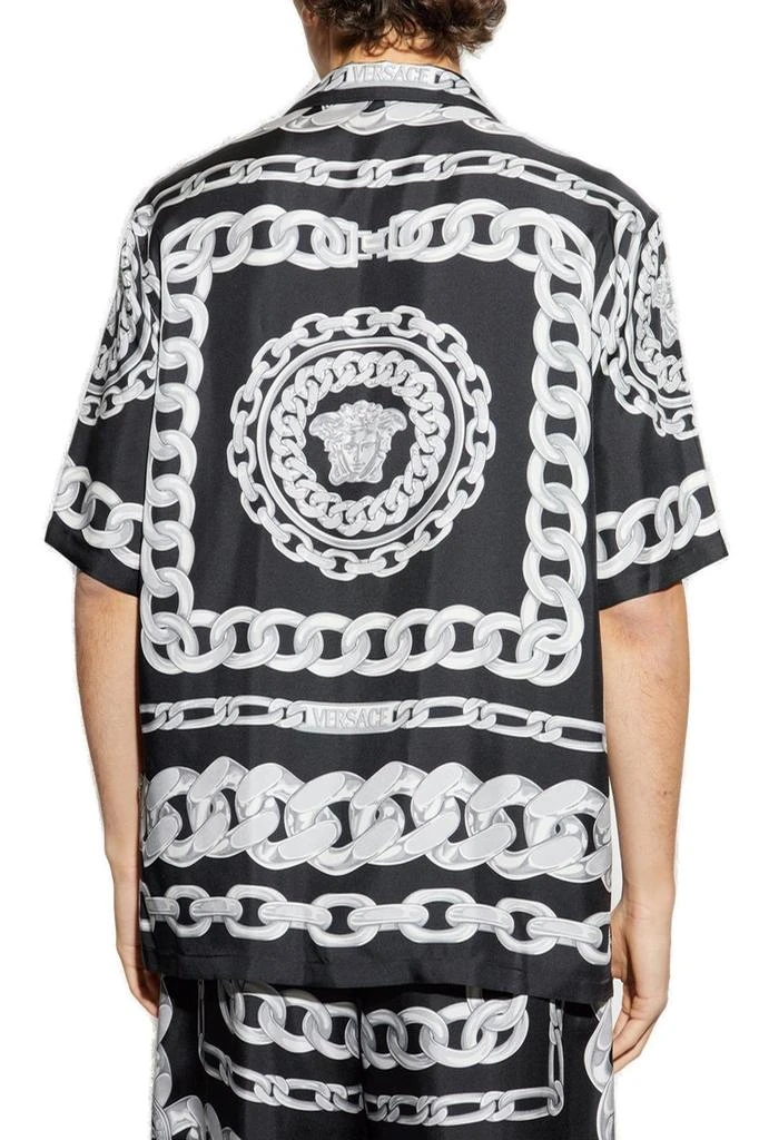 Versace Versace Chain-Link Printed Short-Sleeved Shirt 3