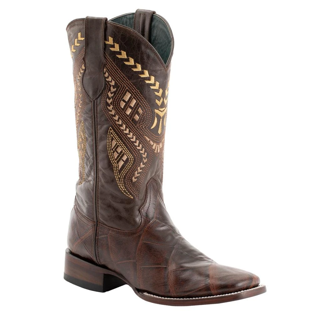 Ferrini Jesse Alligator Print Square Toe Cowboy Boots 2