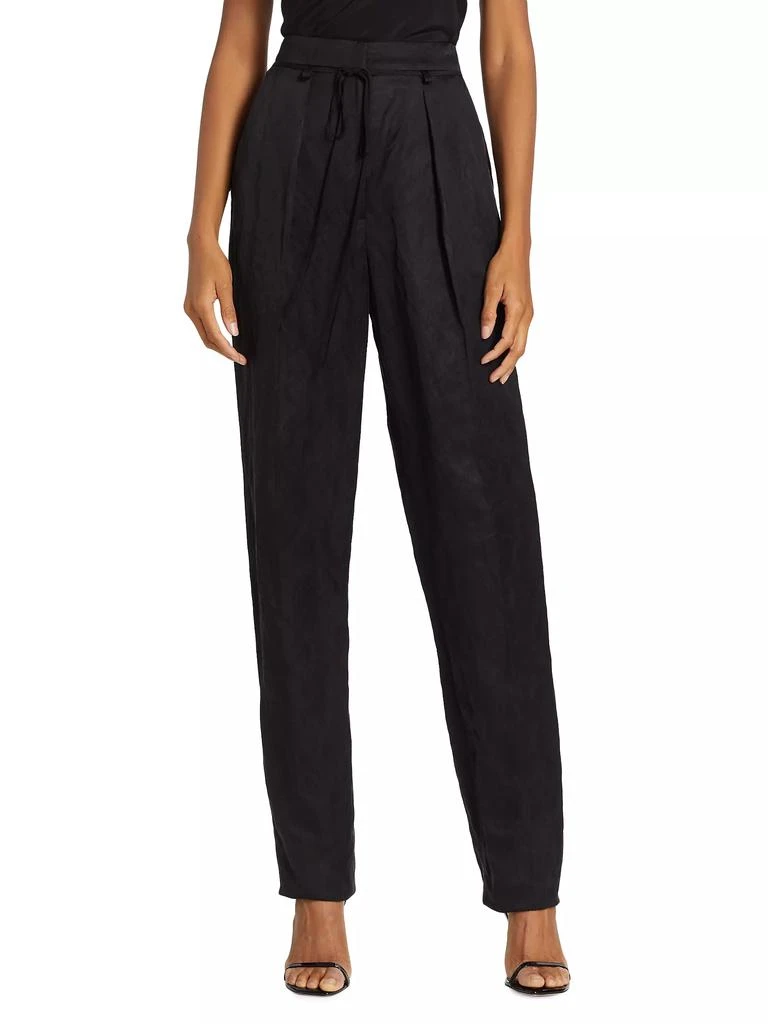 Jason Wu Straight-Leg Linen-Blend Pants 3