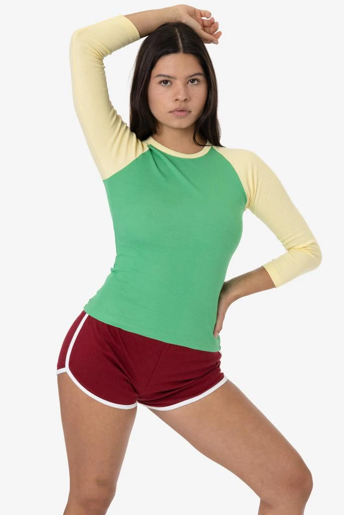 Los Angeles Apparel 43053 - Baby Rib Long Sleeve Raglan 15