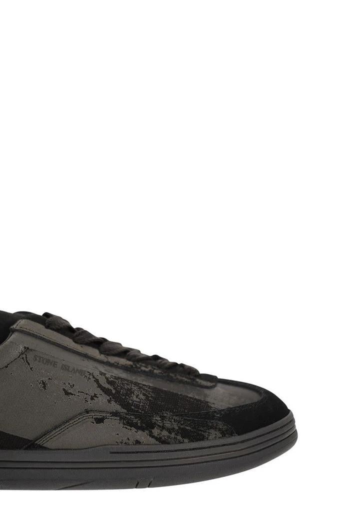 Stone Island Stone Island Fabric, Suede And Rubber Trainers 5