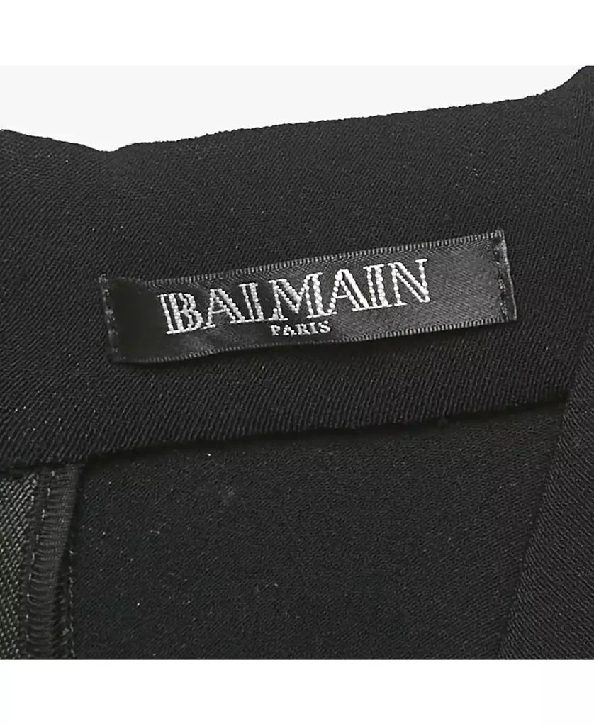 Pre-Owned Balmain Women's Black Double Breasted Jersey Tailored Jumpsuit 5