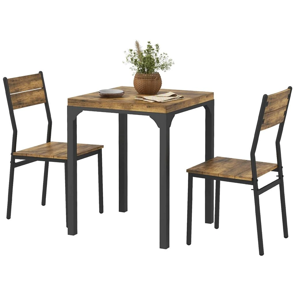 Hivvago Space-Saving 3-Piece Dining Set for Apartments