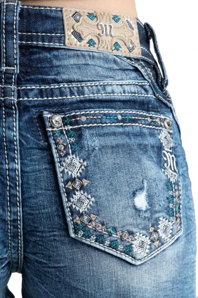 Miss Me Women's Mid-Rise Aztec Shorts In Medium Vintage 3
