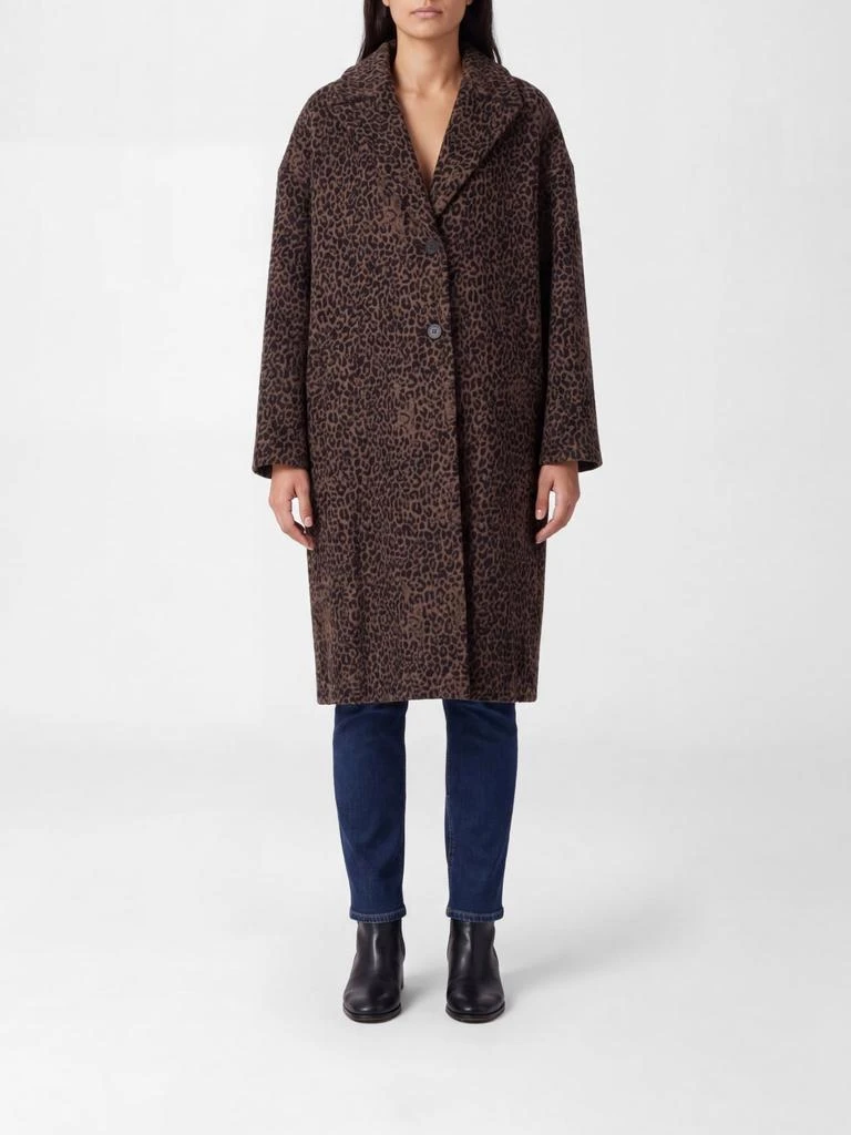 Golden Goose Animal Print Wool Blend Coat Golden Goose