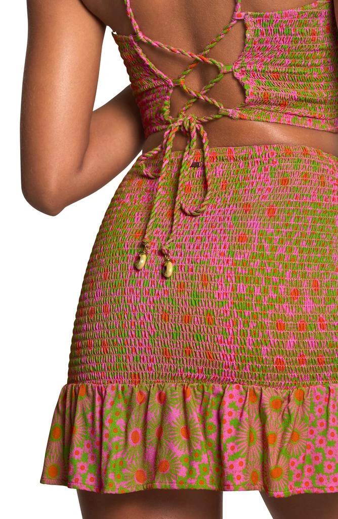 Maaji Coneflower Marianne Smocked Halter Top 3