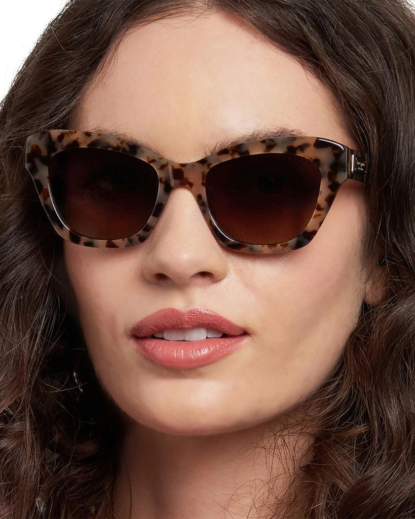 NWT Kate Spade 51MM cat‎ eye sunglasses brown Kate Spade Everett/F/S 086HA Cat Eye Sunglasses Dark Brown  main image 4