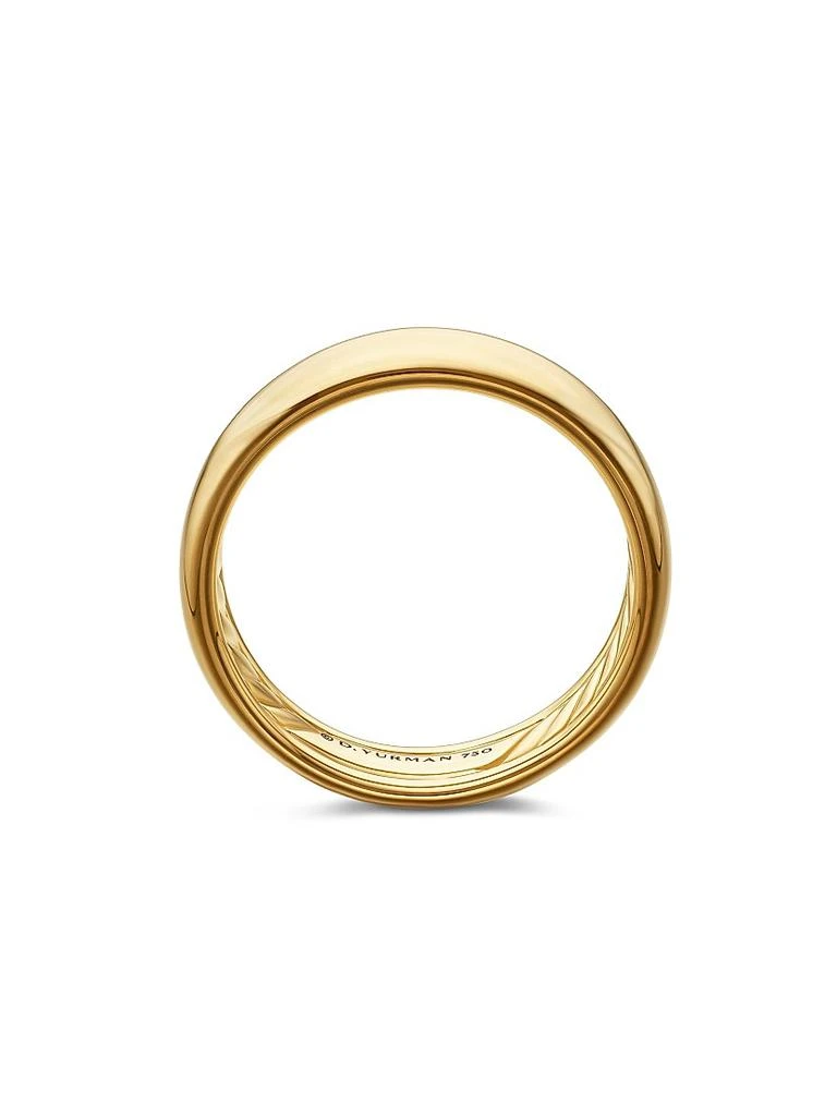 David Yurman DY Classic Band Ring in 18K Yellow Gold, 6mm 5