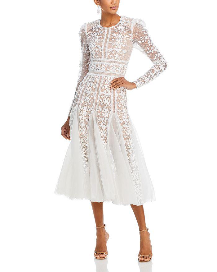 BRONX AND BANCO Megan Lace Midi Dress