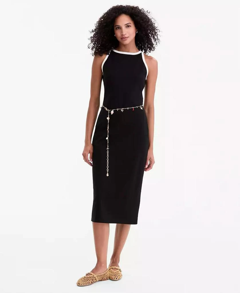 Women's Ringer-Trim Sleeveless Knit Midi Dress, Macy's Exclusive  On Sale  Now with Up to 40% Off | Discover Exclusive Deals & Savings at BeyondStyle   Authentic On 34th dress|women's fashion|dresses with