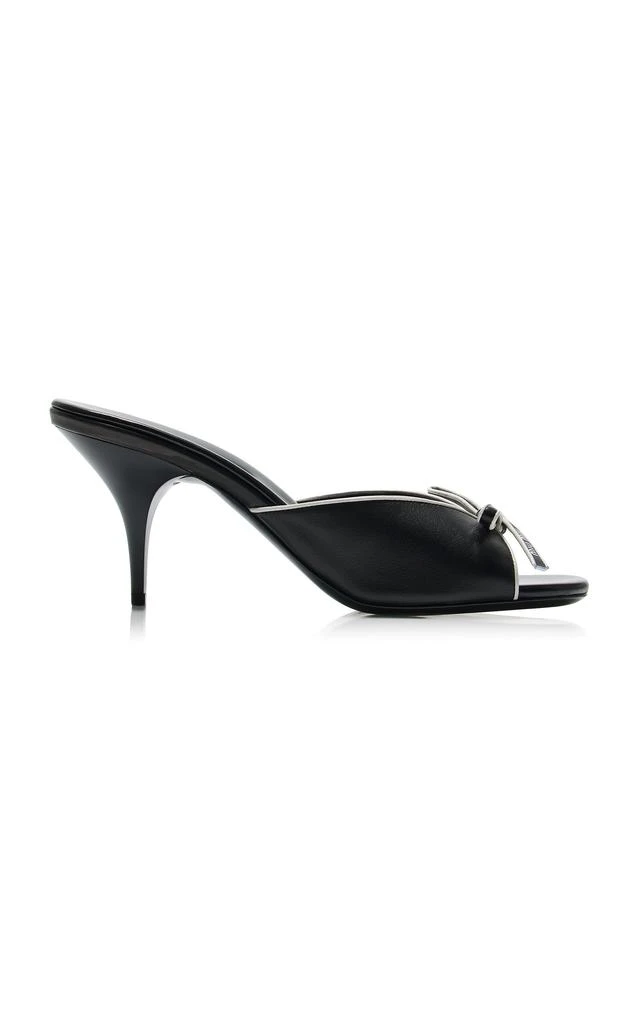 Miu Miu Miu Miu - Ciabatte Leather Mules - Black - IT 36 - Moda Operandi 1