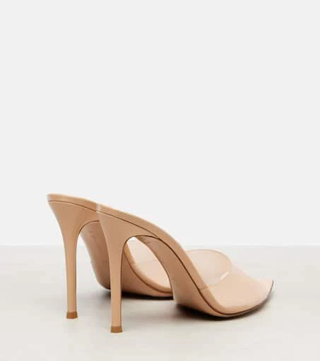 Gianvito Rossi Elle 105 TPU and patent leather mules 3