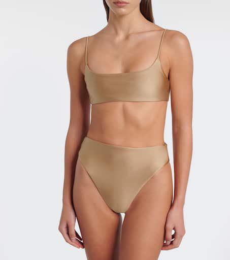 Jade Swim Incline high-rise bikini bottoms
