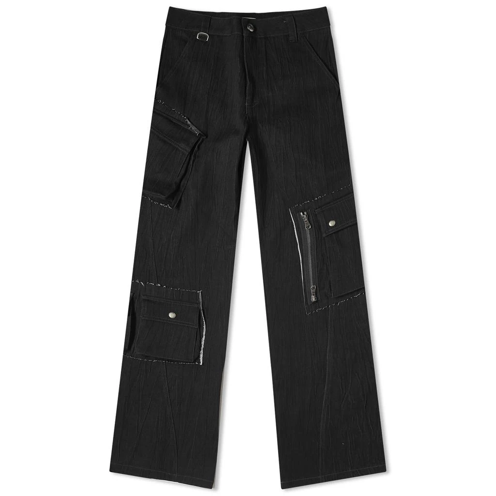 Andersson Bell Andersson Bell Mulina Crinkle Denim Cargo Pants 1