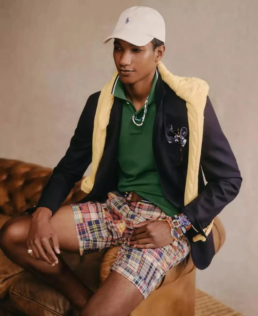Ralph Lauren Men's 9-Inch Straight Patchwork Madras Shorts 6