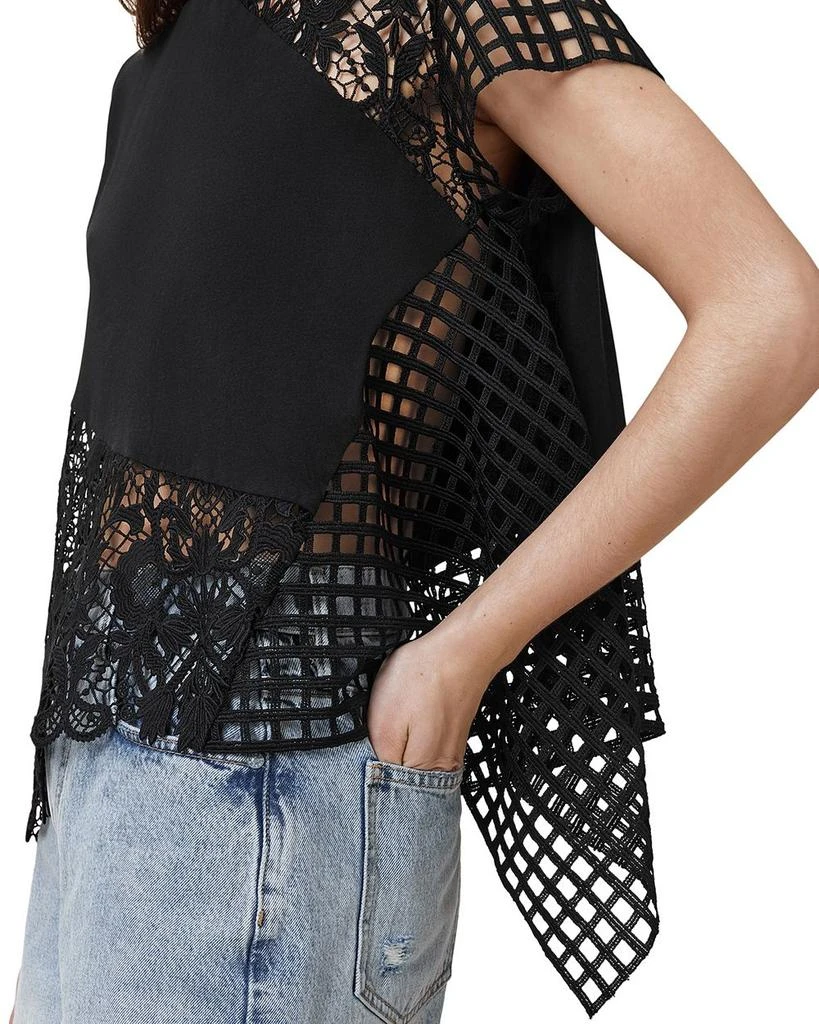 ALL SAINTS Zala Crocheted Lace Top 4