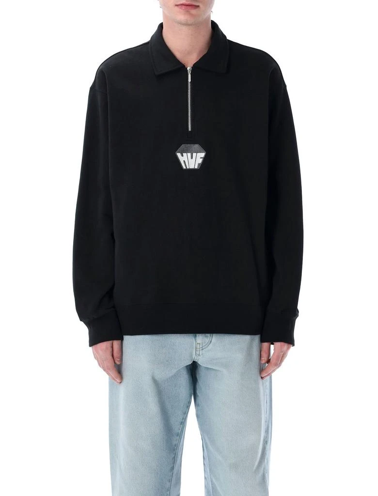 HUF HUF Big Block Zip Terry Sweater 1