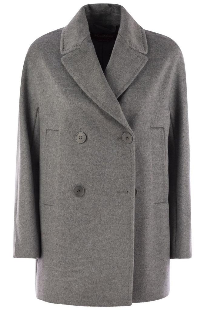スーツ Max Mara GALAZIA - Single-breasted blazer in envers satin Single-breasted envers satin blazer, blue purple | 