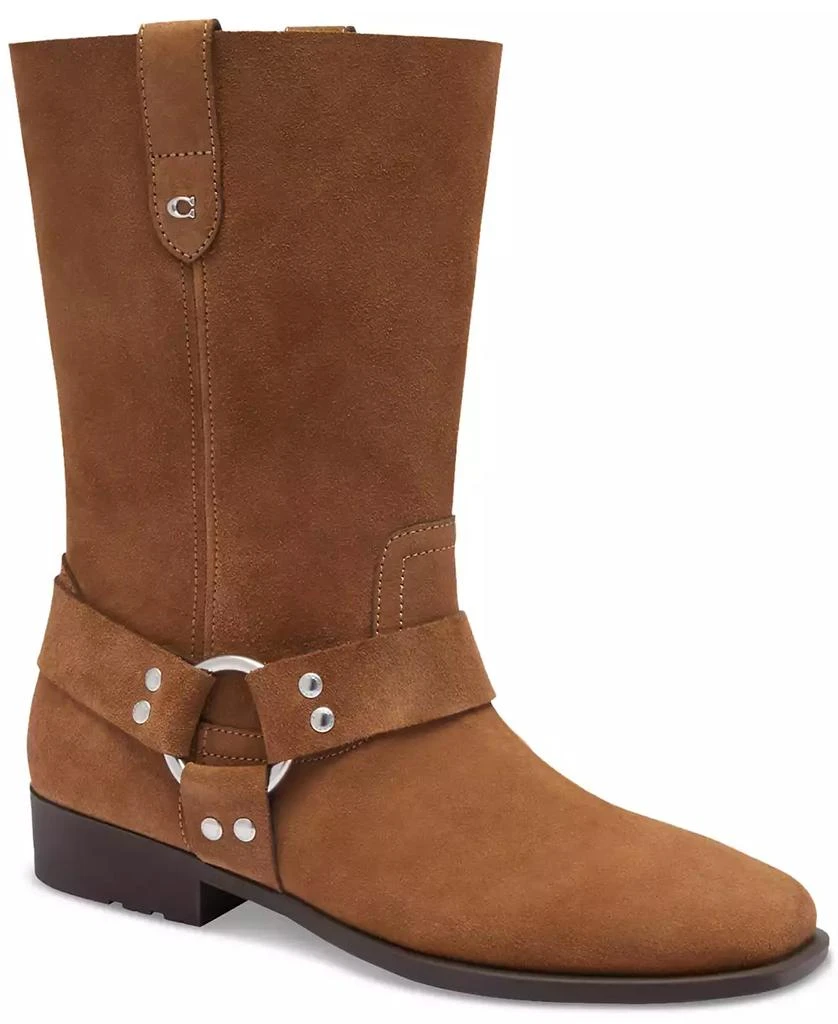 Coach Women's Tara Moto Pull-On Harness Biker Boots 1