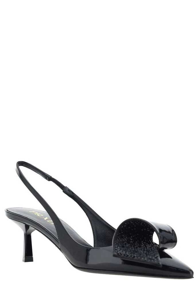 Prada Prada Embellished Slingback Pumps 2