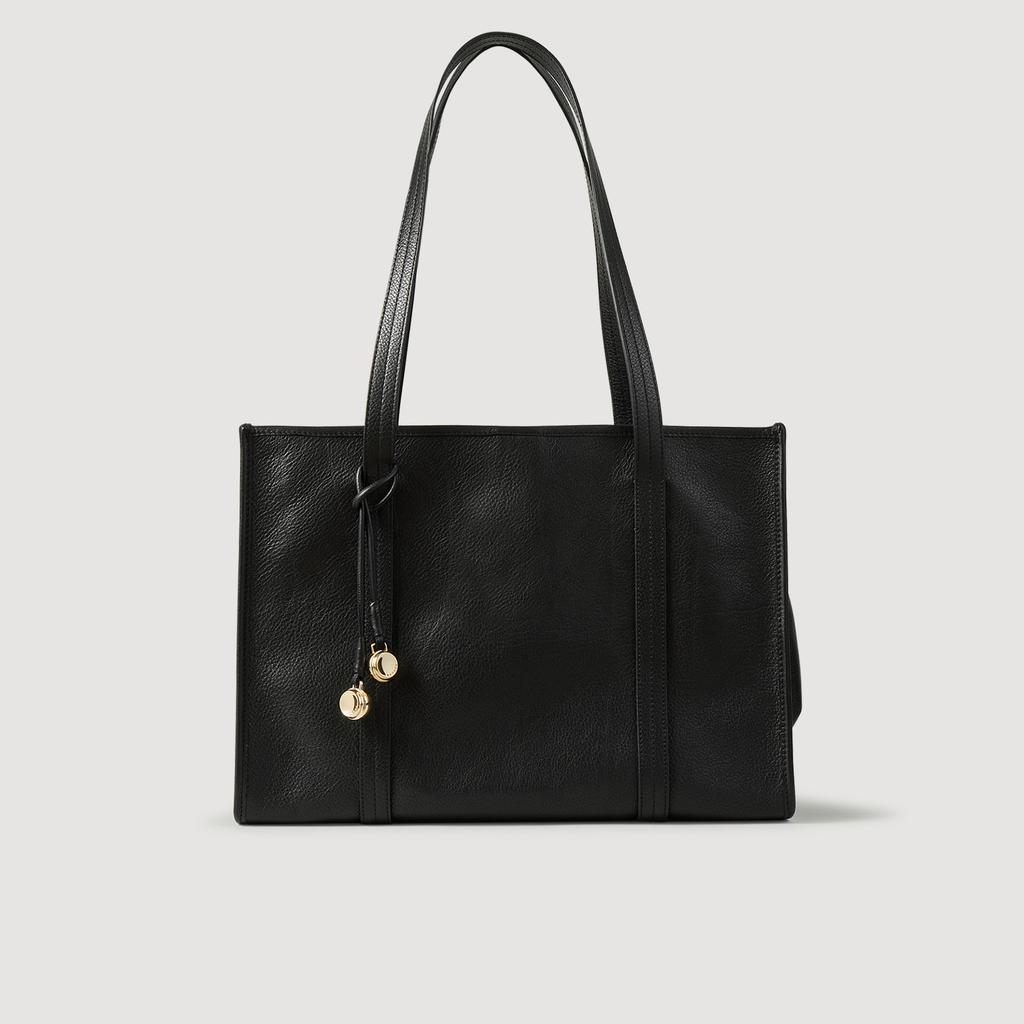 Sandro Soft leather shopping bag