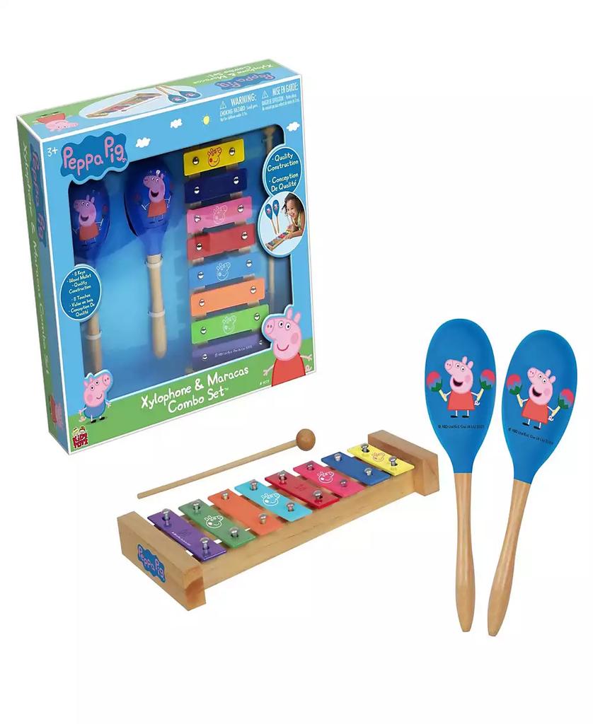 Peppa Pig Wood Xylophone  Maracas Combo Set