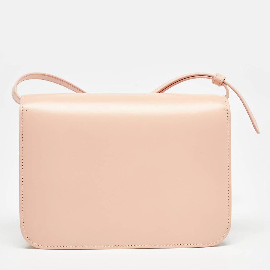 Burberry Burberry Peach Pink Leather Small TB Shoulder Bag 4
