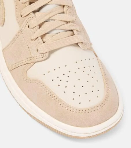 NIKE Air Jordan 1 Mid suede-trimmed leather sneakers 6