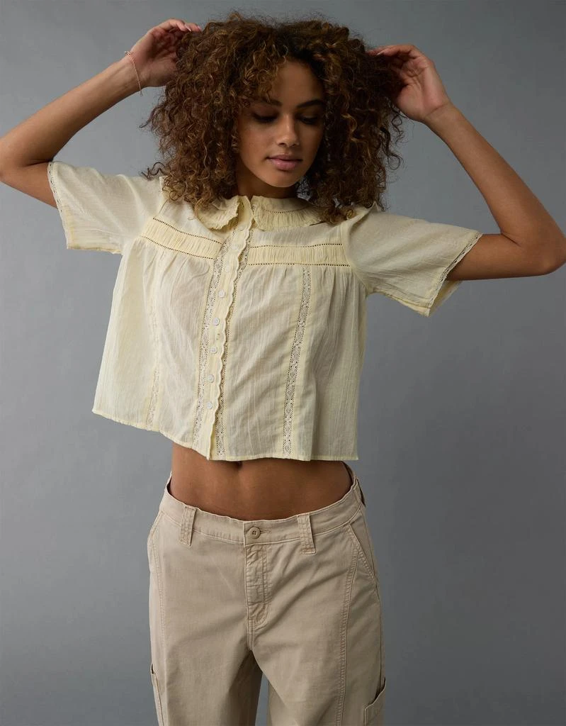 AE AE Collared Pintuck Blouse 4