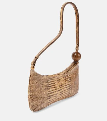 Jacquemus Bisou Perle croc-effect leather shoulder bag 4