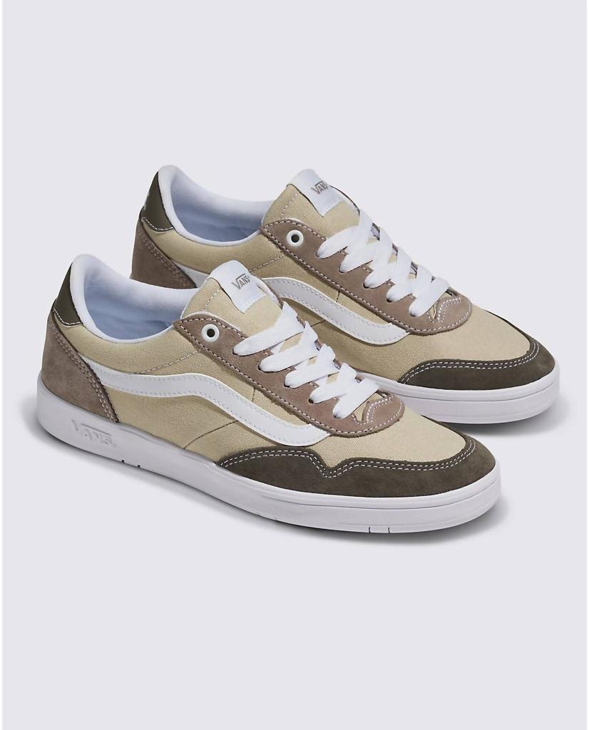 Vans Men's Cruze Sneaker In Khaki Suede